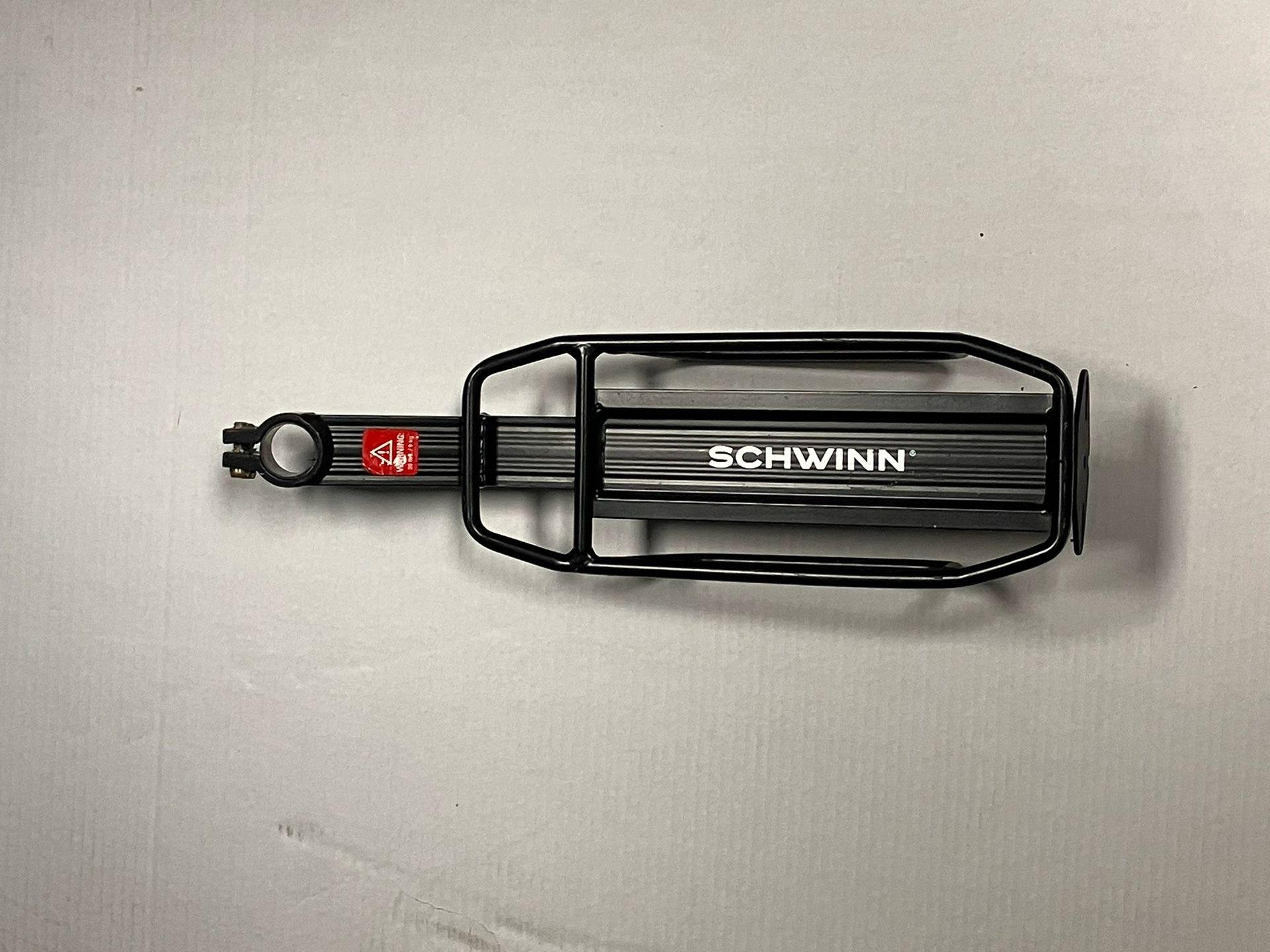 Schwinn Deluxe Alloy Rear Bicycle Rack Black 20 lbs Capacity Pannier Mounts