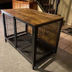 Large Contemporary Dog cage 4 Doors w/Dbl Secure Latches 