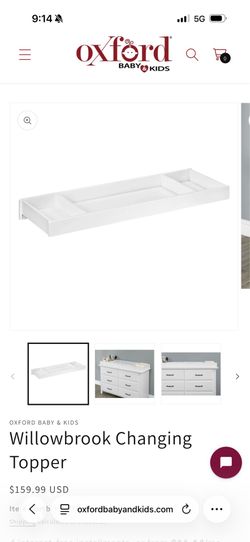 Free $0 Oxford Willowbrook Changing Topper