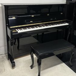 Black Marshall Upright Piano