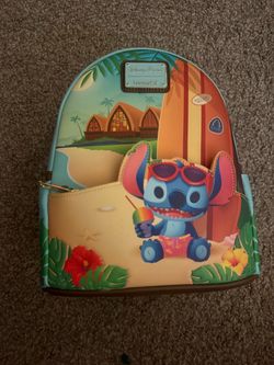 Aulani Resort *Exclusive* Loungefly Disney Stitch Beach Scene Backpack