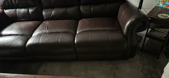 Brown Leather sofa