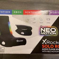 X Rocker Solo RGB Mesh 2.0 Audio Floor Rocker, 30.1" x 15.4" x 24.2", Black