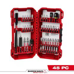 Milwaukee 48-32-4023 SHOCKWAVE Impact Duty Alloy Steel Screw Driver Bit Set (45-Piece
