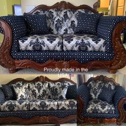 $1399 Brand New Sofa And Loveseat Set Made In The USA 🇺🇸 
