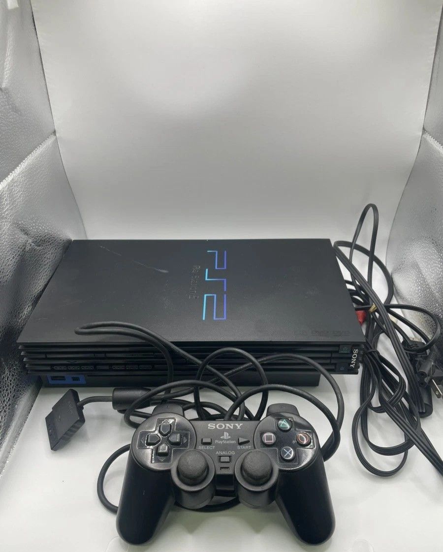 Sony PS2 Playstation 2 SCPH-15000 Black Console With Controller, Japanese