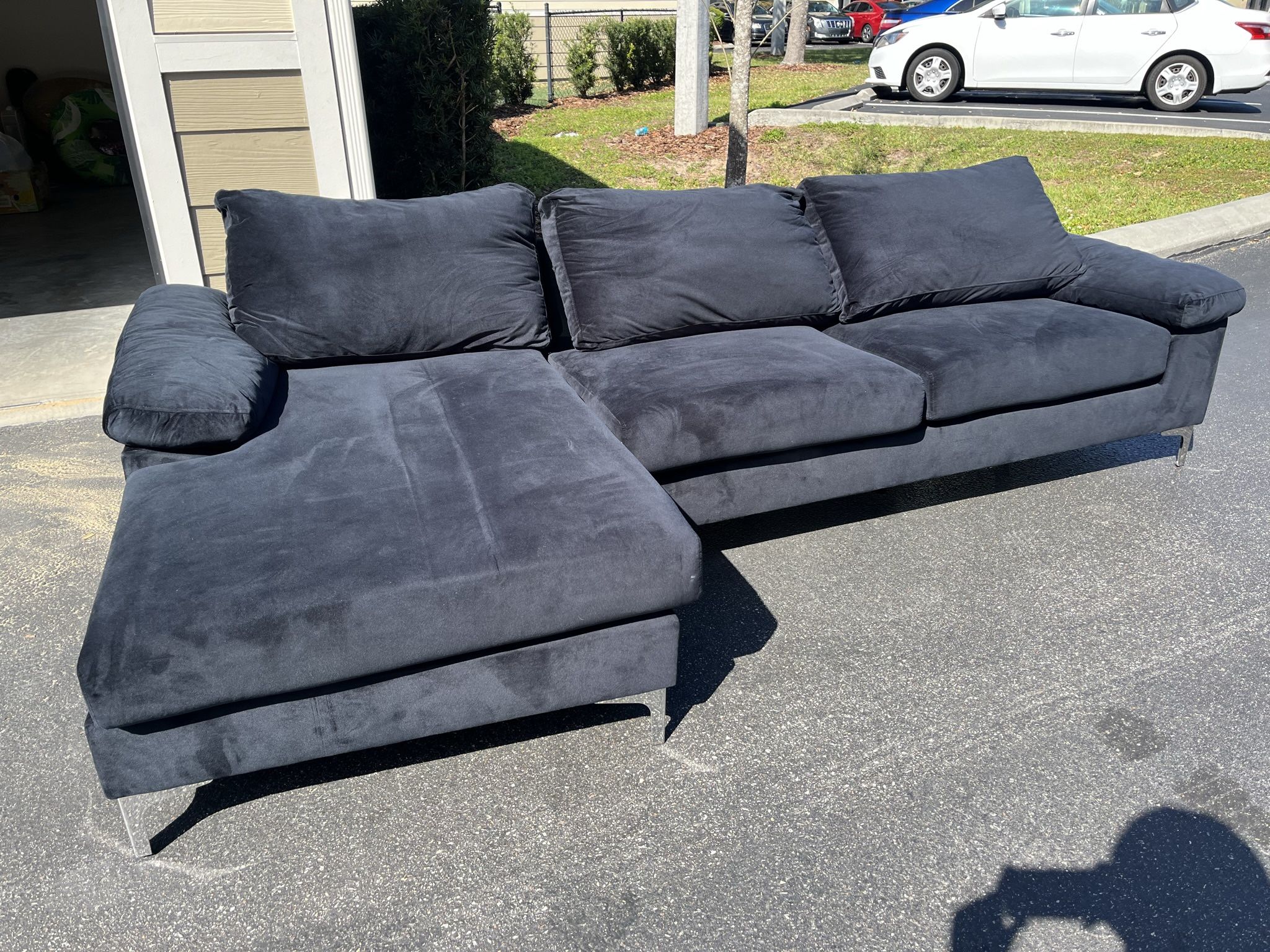 Suede Luxury Couch