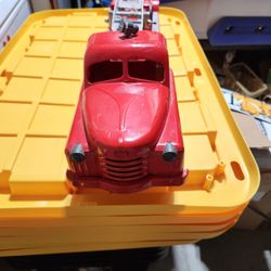 Structo Fire Truck Ladder Truck Antique Working