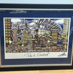 Pubs of Cleveland, Ohio Bars Pubs Restaurants Football Limited Edition Lithograph Print by Pubsof Your Town Brian Mckelvey