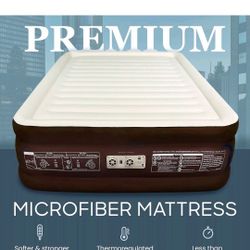 BRAND NEW..Englander First Ever Microfiber Air Mattress, Microfiber Airbed with Built in...