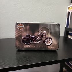 Harley Davidson Limited Edition Playing Cards 2 Pack Tin Box 1998 Cards Unopened