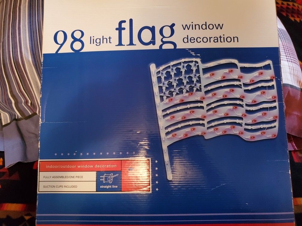 98 Light Flag Holiday Deco