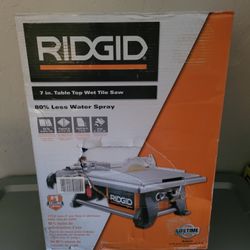 Ridgid 7in Wet Tile Saw $100 Firm 