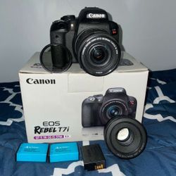 Canon T7i + Extras 
