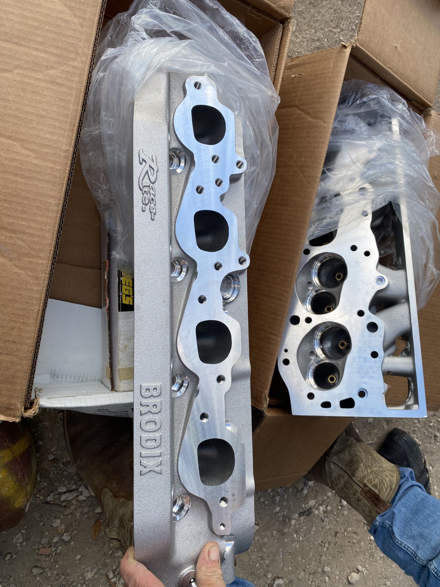 Brodix BBC 294cc Race Rite cylinder heads, ✔️ Bare castings