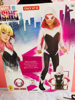 Girl's Ghost Spider Costume Size 8/10