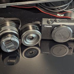 Canon M200 DSLR Mirrorless And Lenses 