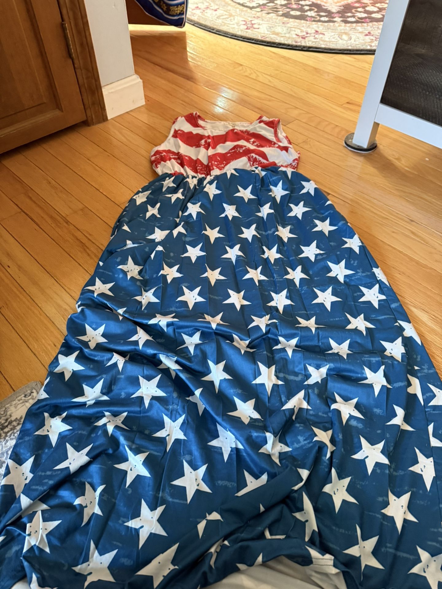 Medium Patriotic Maxi Dress For Grand PL