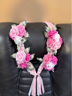 Ribbon LEIS with Flowers