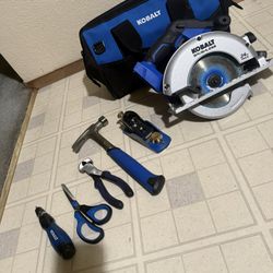  Brand New Kobalt kit + Circular Saw  