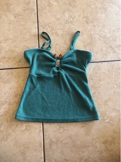 Teal top(strapless option)