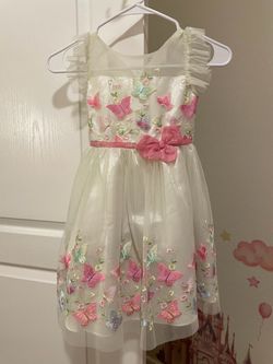 5T girls butterfly dress