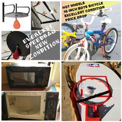 Fitness Basketball Boxing Bicycles and Microwave 25 each