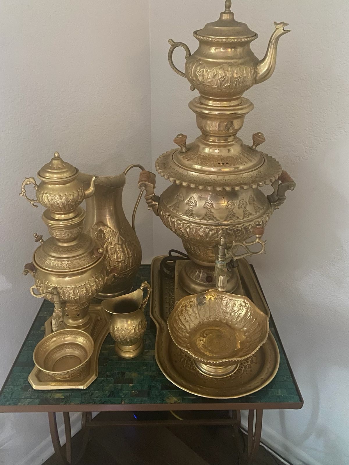 Gold Plated Tea Set