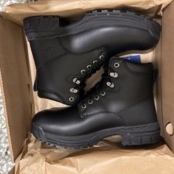 None Slip Boots Black Size Ten
