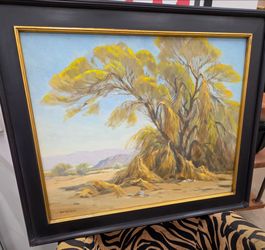Beautiful 22x28"  Original Listed California Artist SAM HYDE HARRIS DESERTSCAPE **EXCELLENT CONDITION**PUBLISHED!!