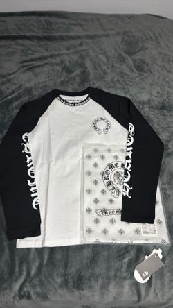 Black/white chrome hearts long sleeve shirt