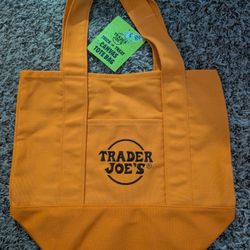 Orange Trader Joe's Mini Tote Bag