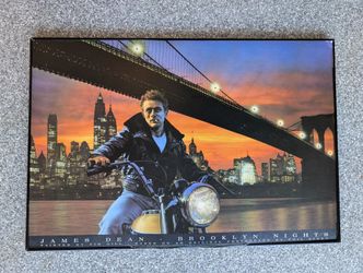 James Dean Brooklyn Nights LED Poster