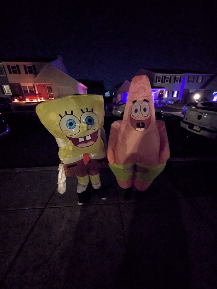 SpongeBob And Patrick Blows Up Costumes