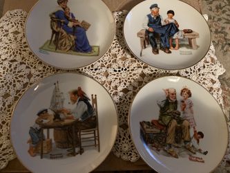Norman Rockwell Collectors Plates (4)