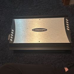 Concept cc-d1200 mono amplifier w/ remote gain
