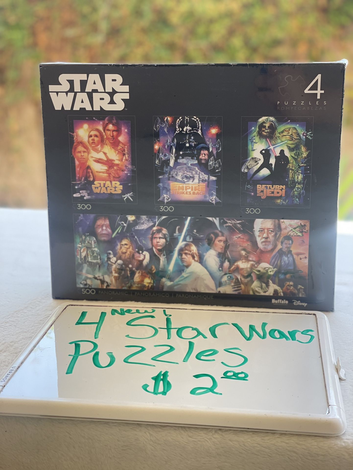 New 4 Starwars Puzzles $2