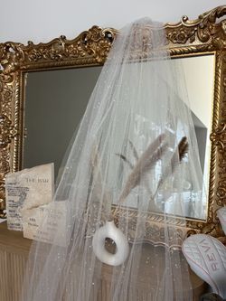 Wedding Veil, Cathedral Length, Raindrop Accents - enVogue