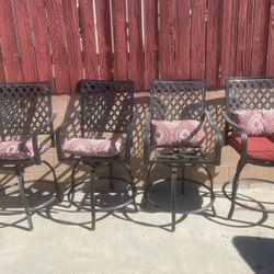 Metal chairs