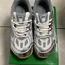 Bottega Veneta White And Silver Us Size 10