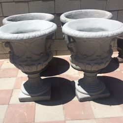 New Flower Pots Made Out Cement Perfect Gift For Any Occasion 