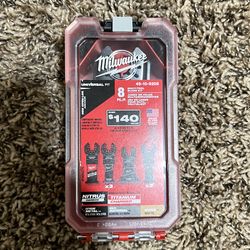 Milwaukee 8 pc multi-tool blade kit