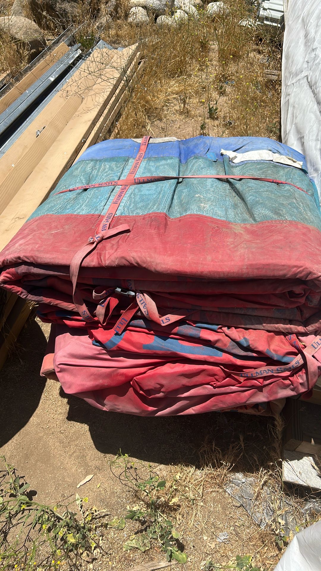 Sails For A 45 Foot Sailboat, Good Shape And Stored Inside Till Recently Been Covered