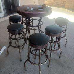 Patio table with chairs