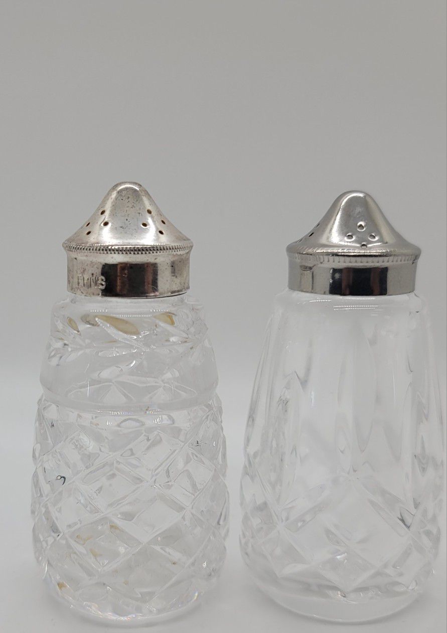 Waterford Crystal  Salt & Pepper Shakers 
