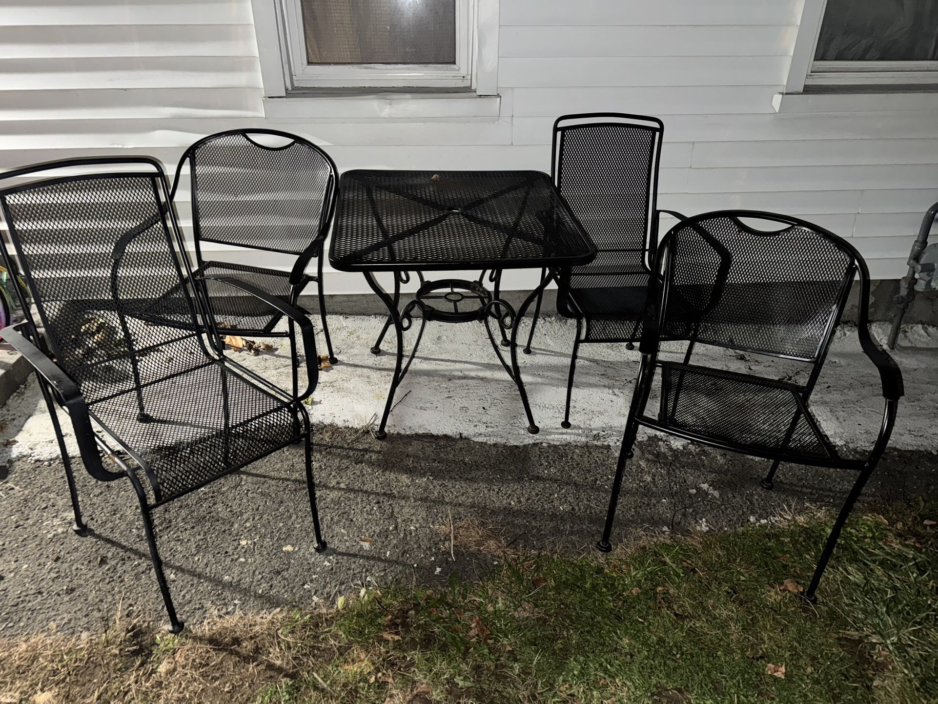 Wrought Iron Patio Table