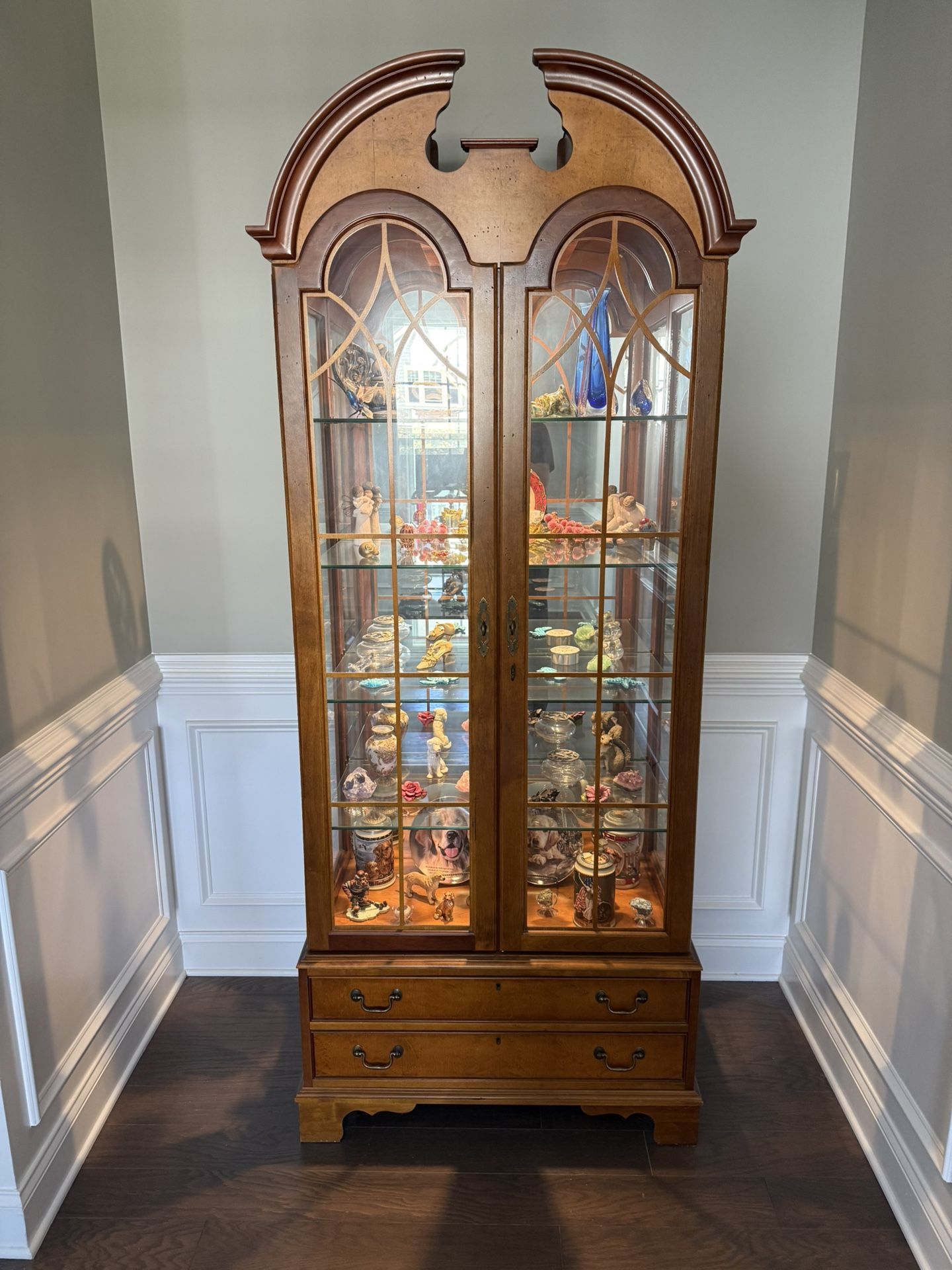 Walter E. Smithe Curio Cabinet Hutch