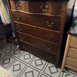 walnut antique dresser