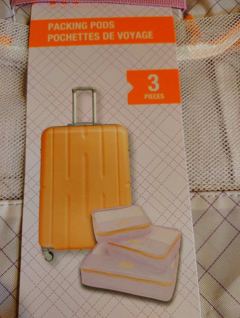 New Set Of 3 Travel Organizers For Suitcase