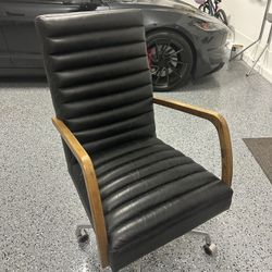 Four Hands Bryson Leather Swivel Executive Chair